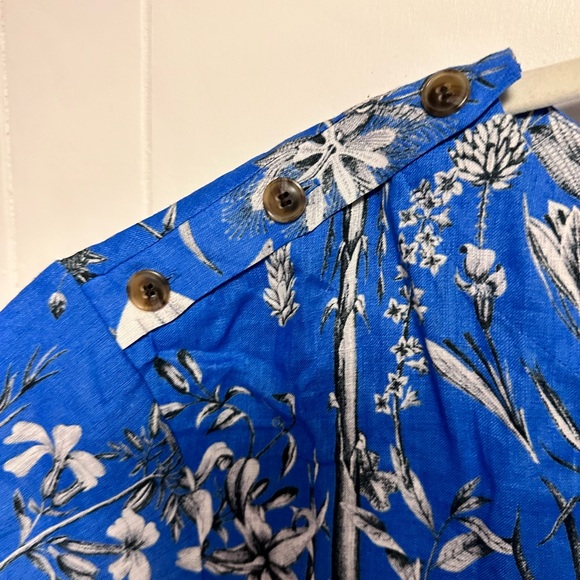 NWT- Jcrew Linen skirt. Blue - XL - Picture 3 of 4